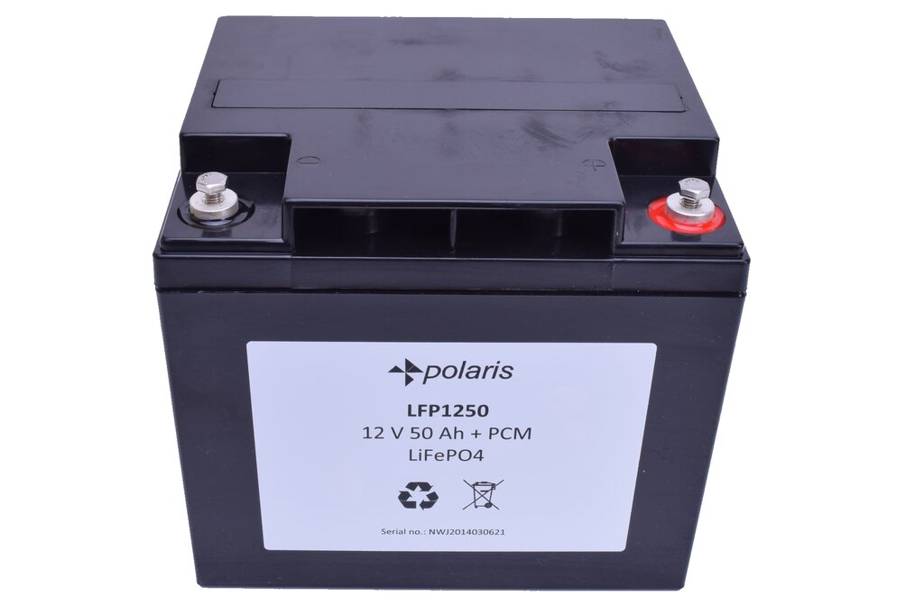 Lithium 12V 50Ah LiFePO4 battery incl. bluetooth - Awilco