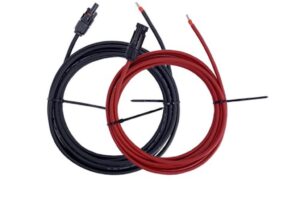 DC solar cable with MC4 connectors 2x10m